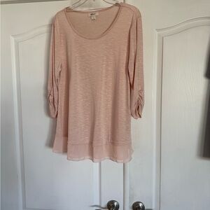 Style & Co. Pink Tunic Top